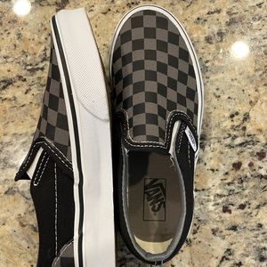 Vans kids size 1 gray/black checkered. Never worn.